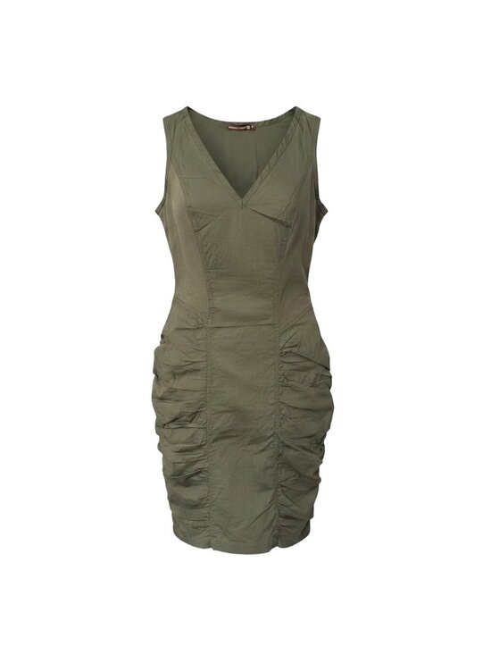 Wearables Dresses & Skirts - NWT XCVI Wearables Raymond Sleeveless Ruched Dress Olive Green Size Small